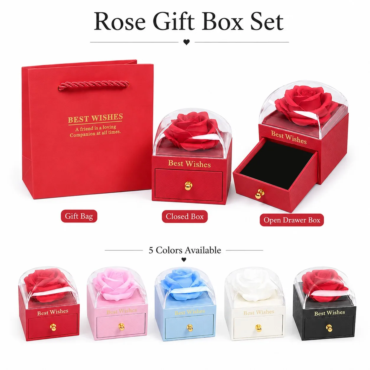 100 Languages Projection Heart Mom Pendant Necklaces With Rose Gift Box For Women Mother Christmas Valentine Birthday Jewelry