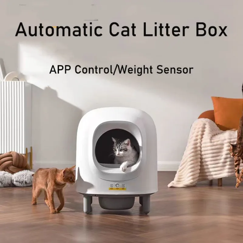 Automatic Self Cleaning Cat Litter Box EnClosed Pet Tray Cat Toilet Smart APP Remote Sand Box Pet Toilet Litter Tray