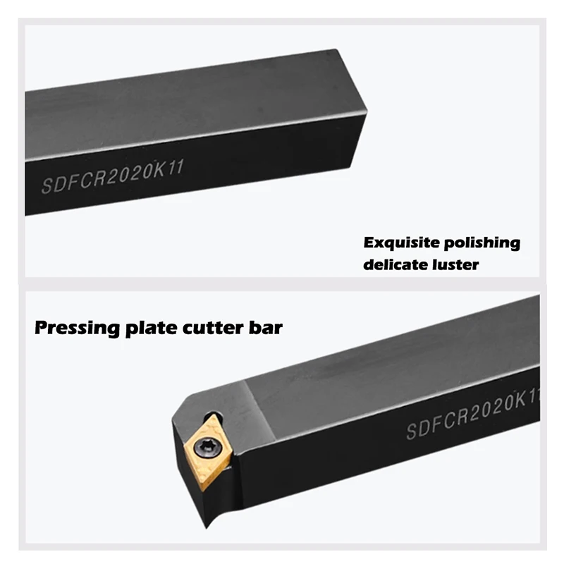1PCS SDFCR1212H07 SDFCR1616H11 SDFCR2020K11 SDFCL CNC Lathe Cutter Tools External Turning Tool Tolder Tor DCMT Lathe Inserts