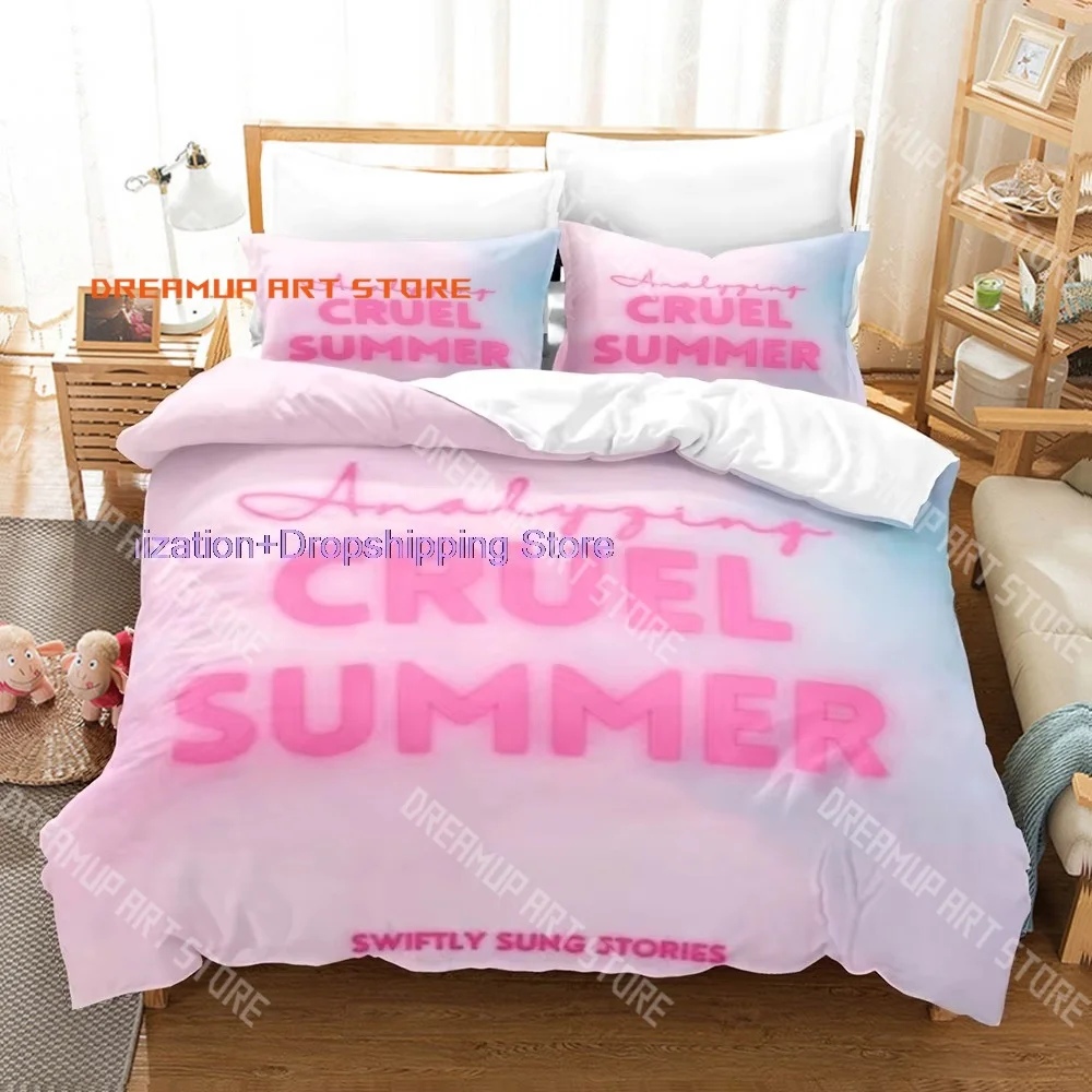 Cruel Summer Music themed fans love it Bedding Set Single Twin Full Queen King Size Bed Set Adult Kid Bedroom Duvetcover Set