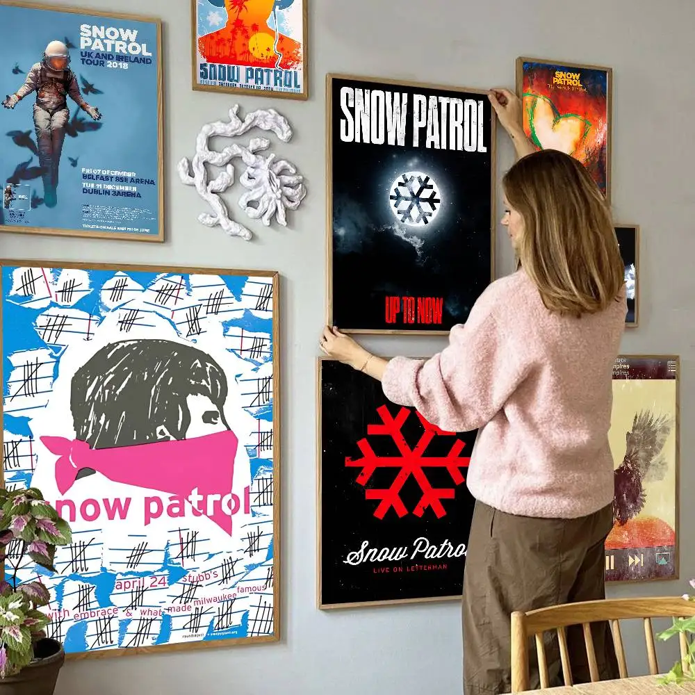 Alternative Rock Band Snow Patrol Classic Vintage Posters Whitepaper Prints Posters Artwork Kawaii Room Decor