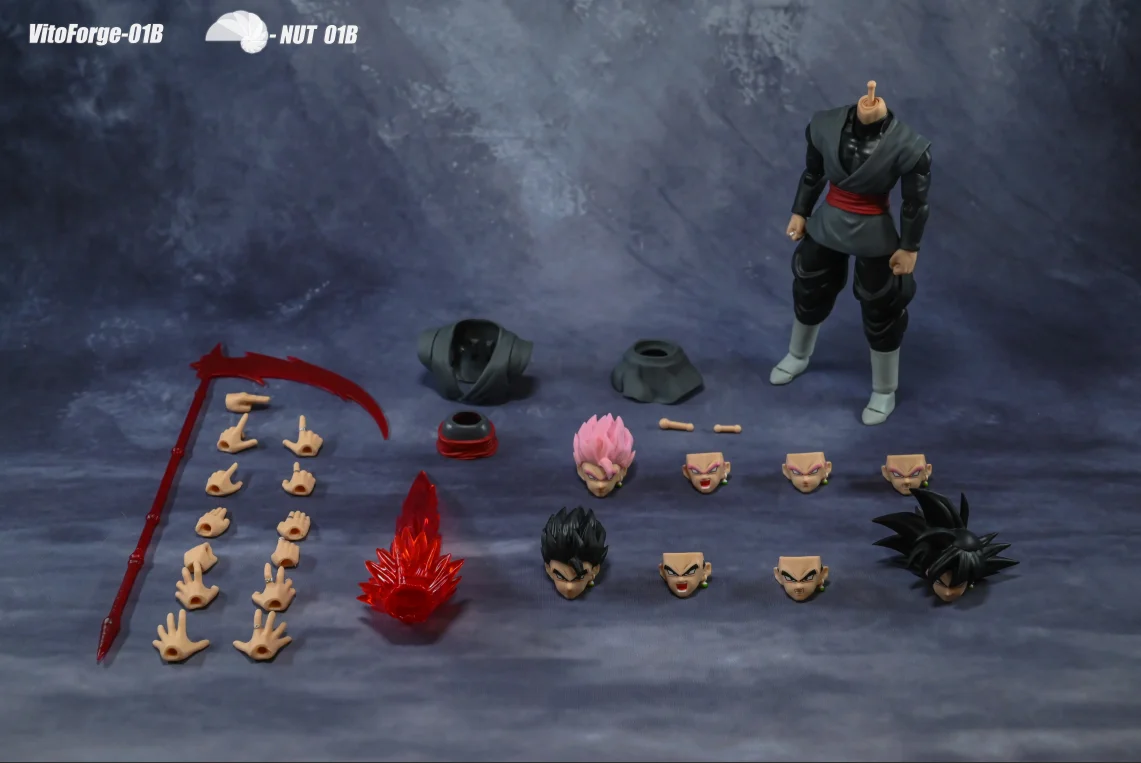 VF Fixed 2nd-Patch Black Goku Upgraded Action Figure Body Head Sculpt Anime Dragon Ball Super Mecha Joint Movable view 5
