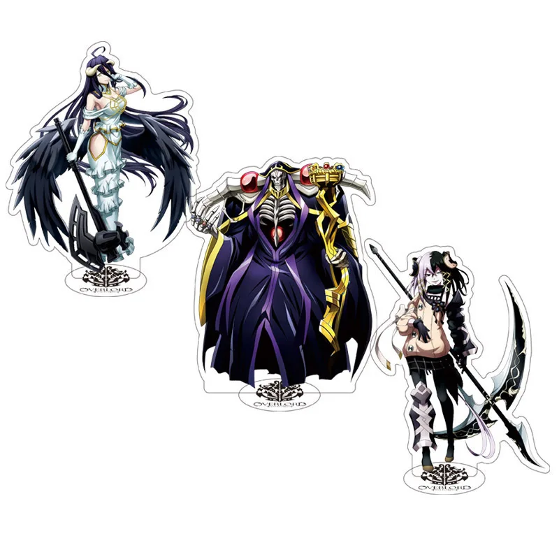 Anime OVERLORD Figures Albedo Cosplay Acrylic Stands Model Exquisite Plate Desk Decor Prop Fans Christmas Gift