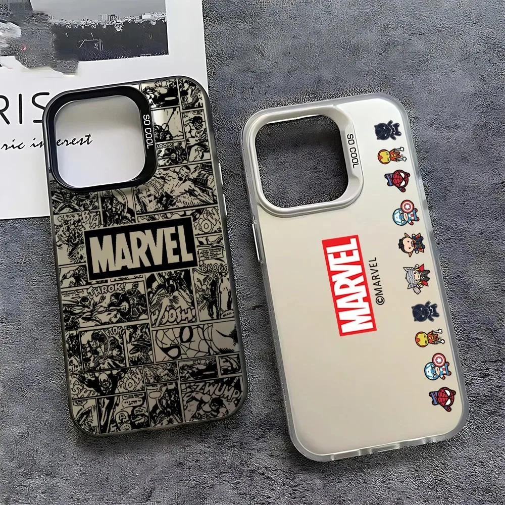 Cartoon A-Avengers Phone Case for Samsung Galaxy S26 S25 S24 S23 S22 S21 S20 Note20 Ultra Edge Plus 4G 5G Anti Fall Matte Cover