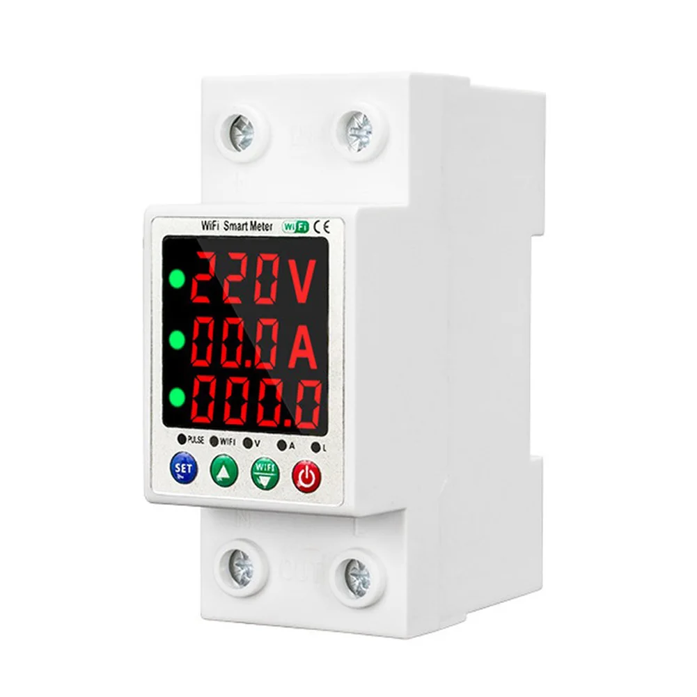 

WiFi Voltage Protector with Dual Screen Display and Delayed Voltage Protection Switch for Enhanced Electrical Safety