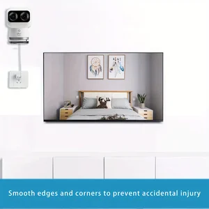 Acrylüberwachungskamera -Halterung, Wandmontagebasis, Wandaufkleber, Punch, geeignet für Eufy S350 geeignet 8 Hauptverkaufskamera EUFY - №2