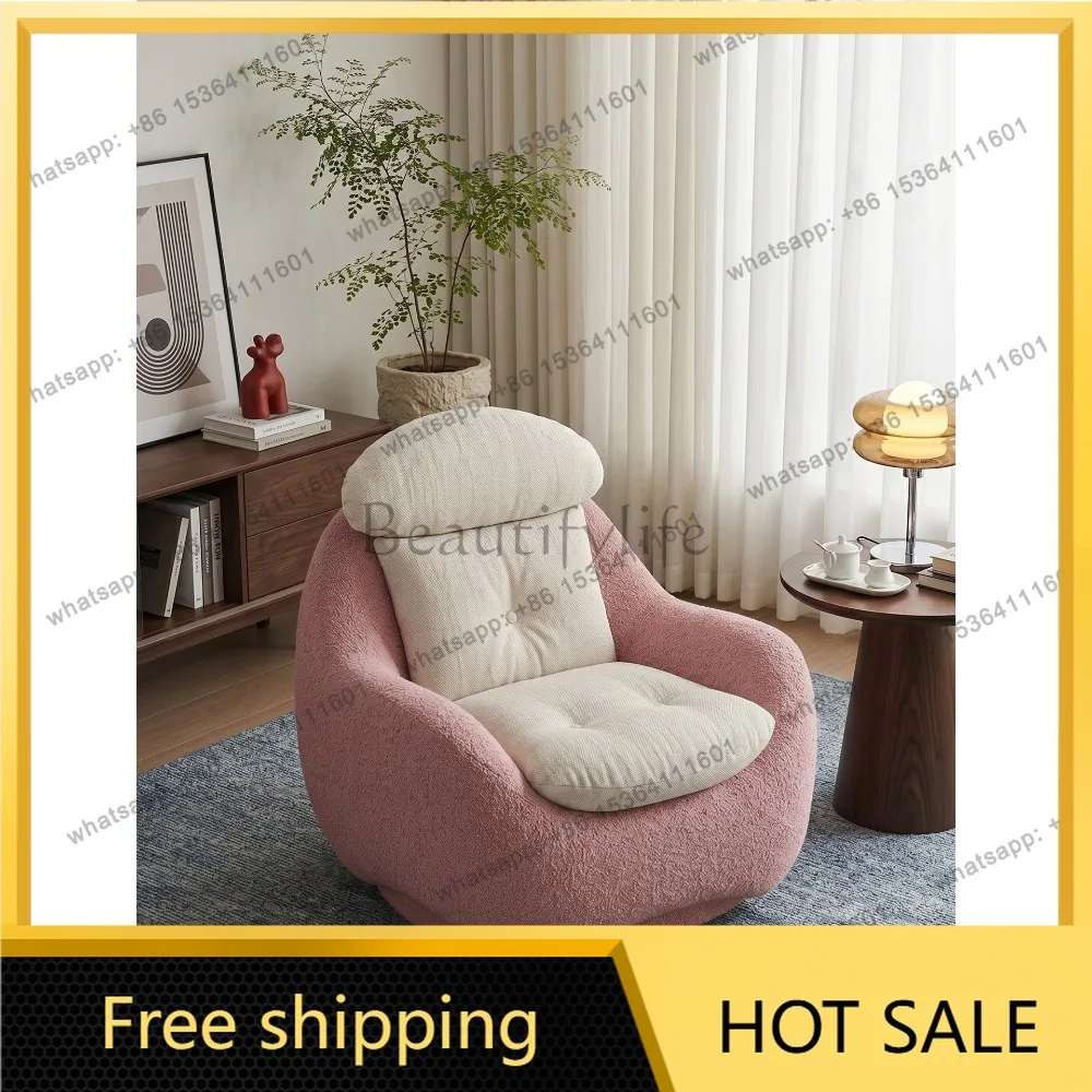 LD retro Italian single sofa chair light luxury home living room lazy leisure recliner