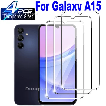 Samsung Galaxy A15 için 5G 4G temperli cam ekran koruyucu cam filmi