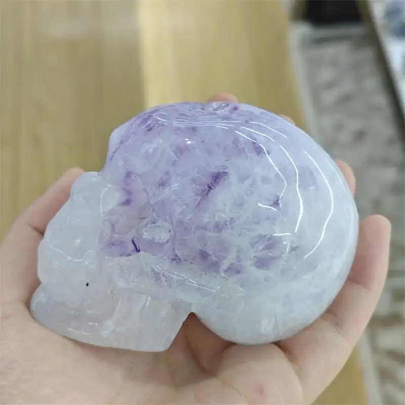 Natural Amehyst Cluster Geode Agate Carving Polished Animal Powerful Statue For Home Decoration Holiday Gift 1pcs