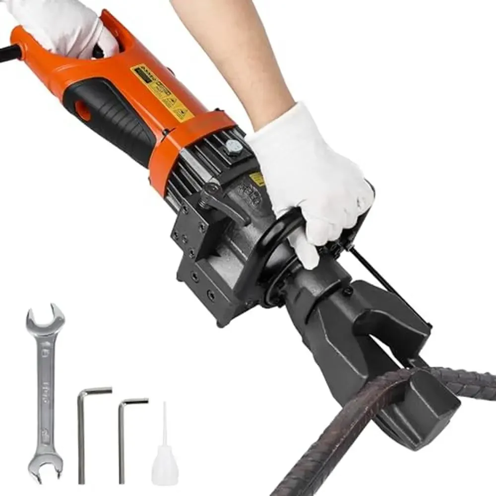 

Портативный инструмент для гибки арматуры, 900 Вт, электрический гидравлический ручной станок для гибки стальных стержней, угол 0-130 °