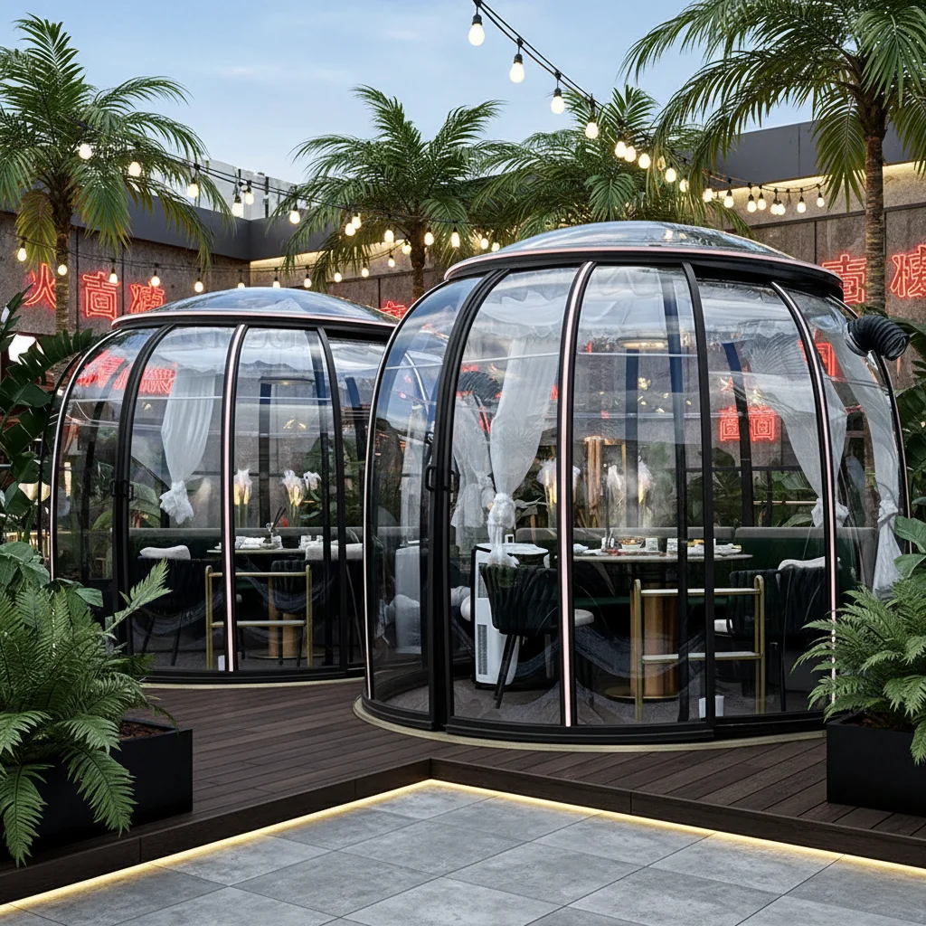 

China Supply Bubble Room Boutique Full House Outdoor Glamping Aluminum Bubble Room Hotel Eco Igloo Clear House Clear Dome House