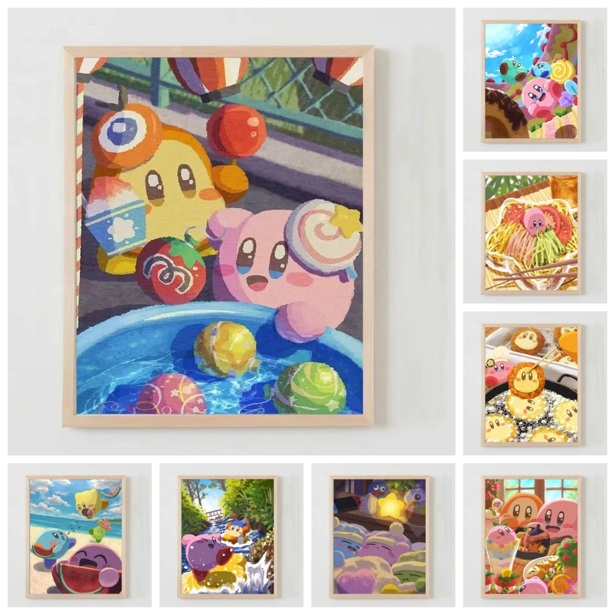 Oil Painting Cartoon Kawai Characters By Numbers Home Decor Modern Wall Decor for Living Room Bedroom Perfect Gift No Frame