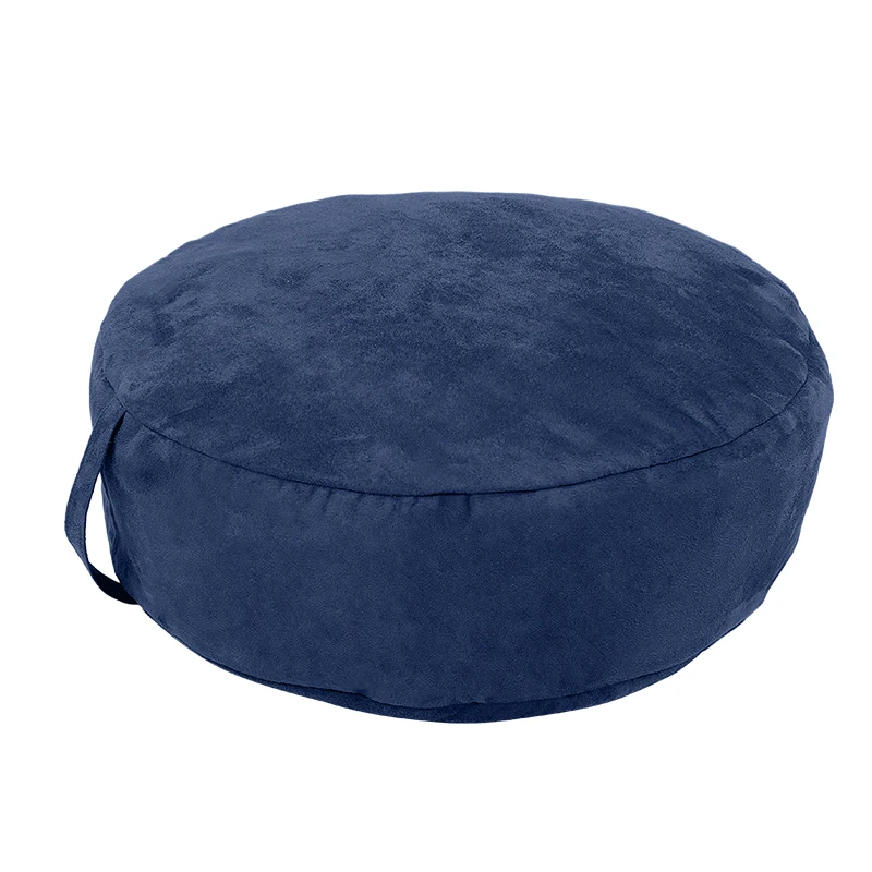 High quality toddler floor cushion pillow chair children seat cushion cute round seat cushion children suede portable seat