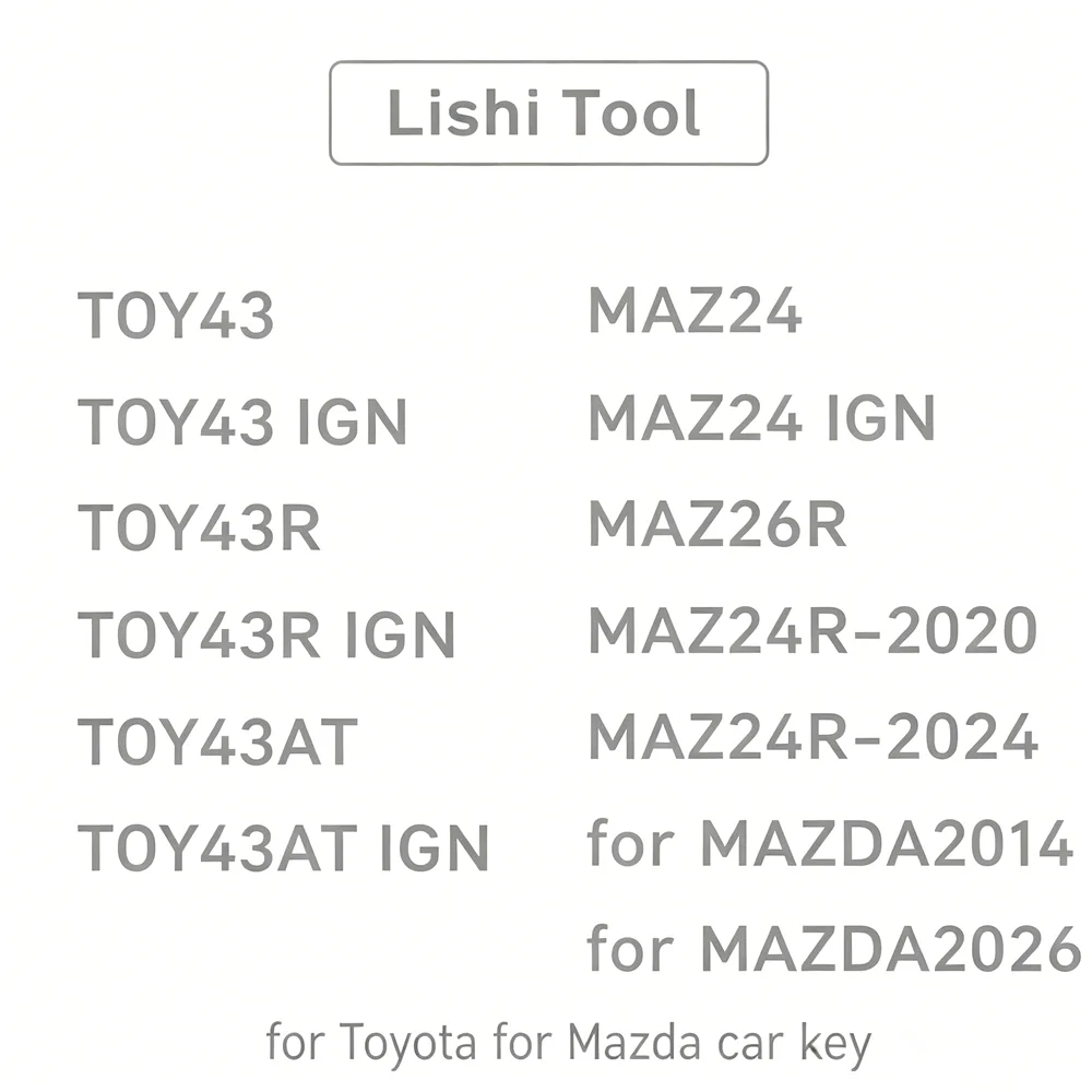 2026 Lishi 2‑in‑1 Tool ICF03 for IONIQ5 ISU5 ISU5 IGN J6 J7 JAC01 JAC02 JAC02R K5 K9 for Kawaki-2021 for KIA2018 KIA3 KIA3R