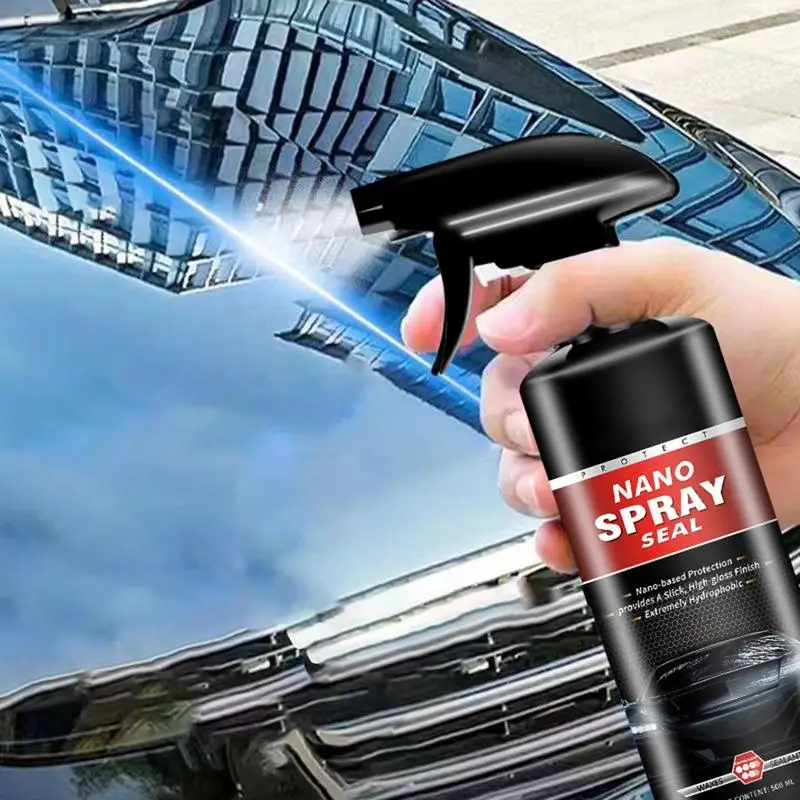 Ceramic Car Spray Nano Car Coating Refurbisher Multi-functional Car Cleaning Shine Spray Quick Car Coating Agent 500ml For Cars