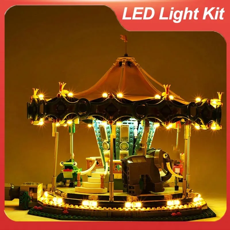 

(only light no model) LED lighting kit for 10257 the new carousel 15036 building blocks bricks