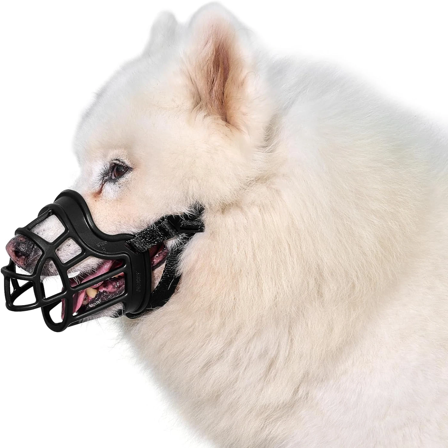 Breathable and lightweight small dog muzzle for ultimate protection - Ideal for energetic pets. Adjustable and secure design for