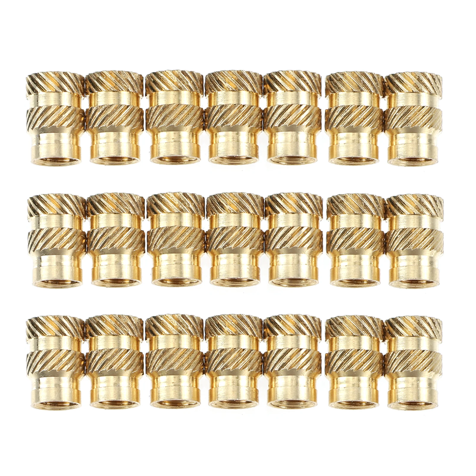 20pcs Copper Insert Threaded Nut For Wood Furniture Threaded Connector Furniture Accessory Screw Hardware Fastener Nut