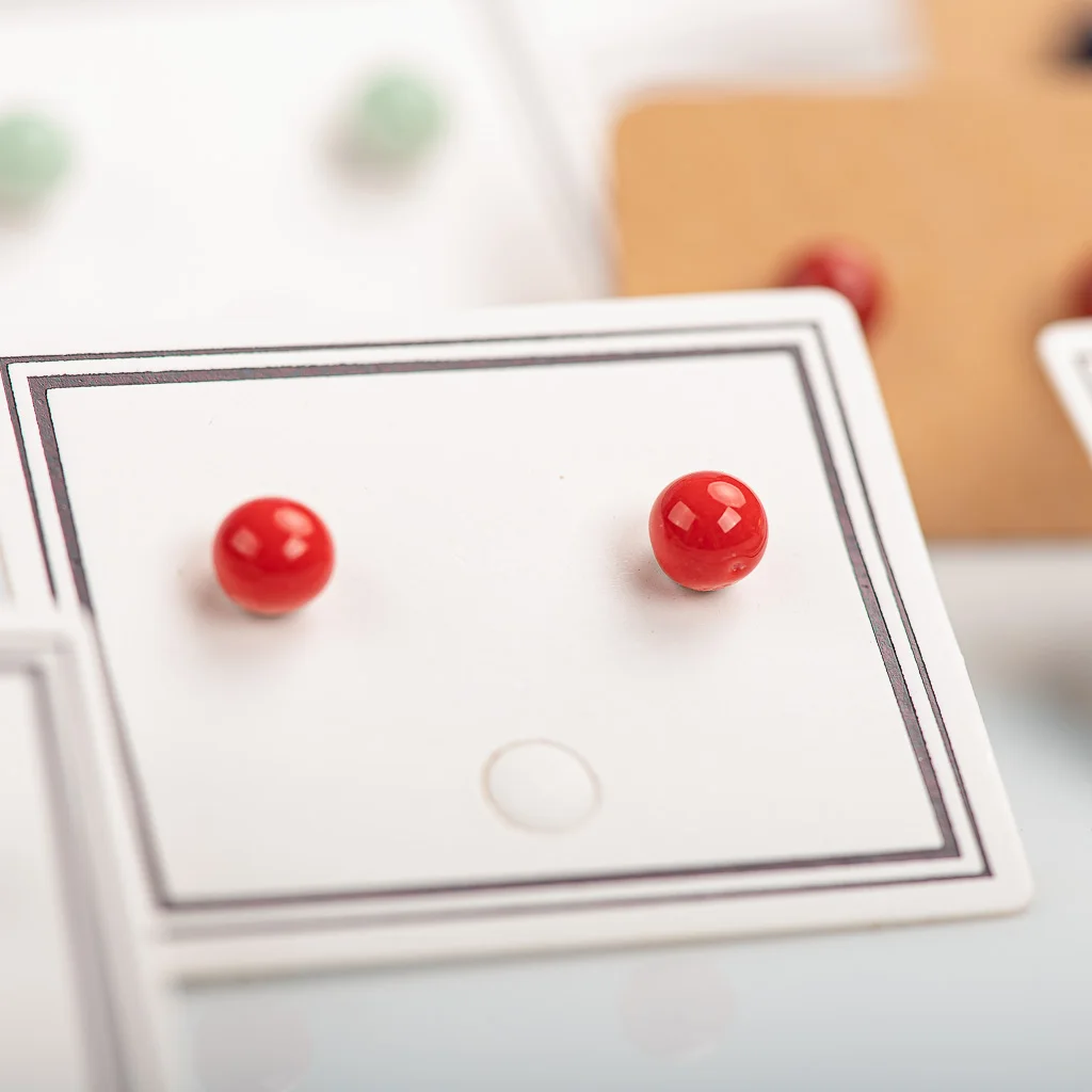 Small And Cute Porcelain Multicolor Earrings Anti-allergic #LY404 ピアス اقراط бижутерия комплекты por mayor
