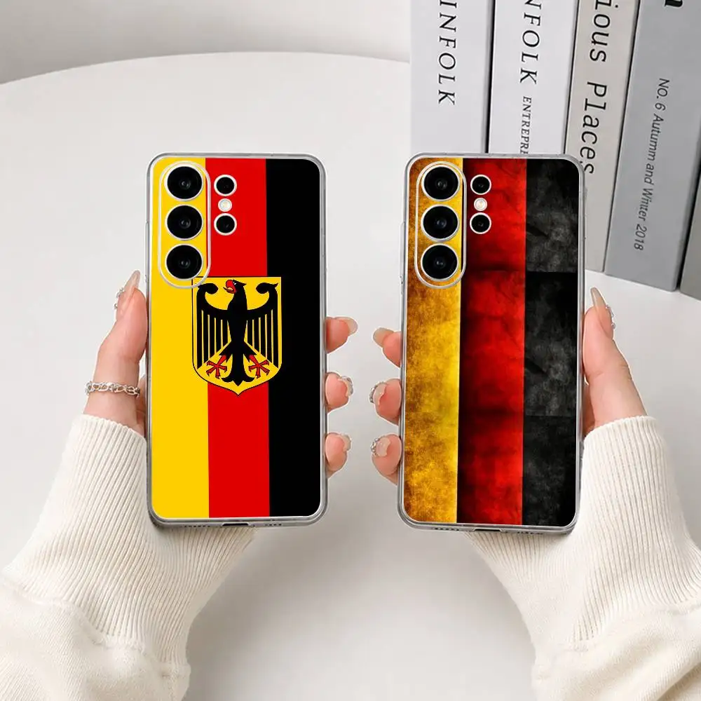 

Flag of Germany Phone Case For Samsung S25,S24,S21,S22,S23,S30,Ultra,S20,Plus,Fe,Lite Transparent Cover