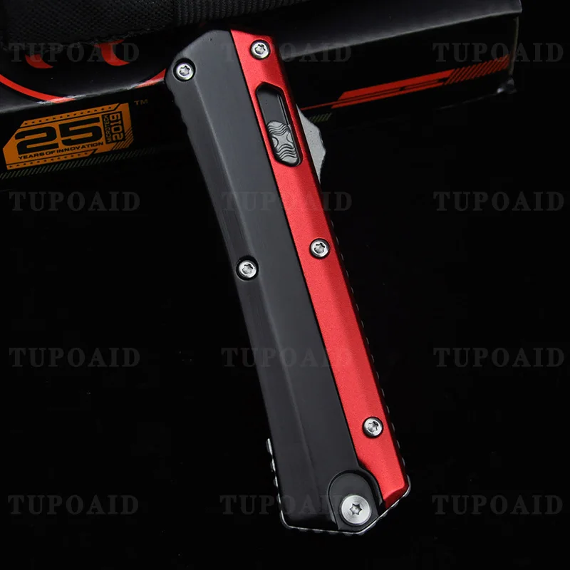 

Micro Glykon Large Size OTF Tech Knife Camping Hiking Pocket Knives Men's Gifts Zinc Alloy Handle Utility EDC Tools