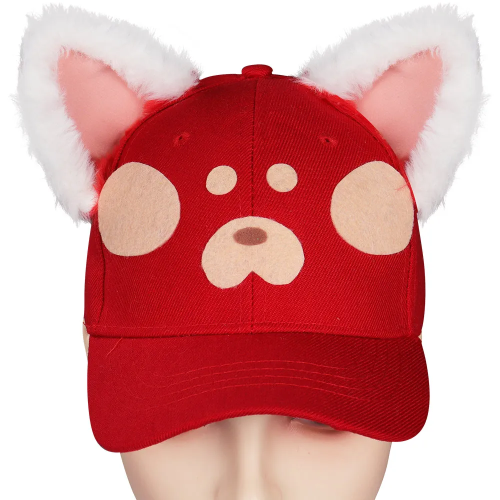 Chapeau de Cosplay de Panda rouge, casquette pour enfants, couvre-chef rouge pour Halloween et carnaval, accessoires de Costume