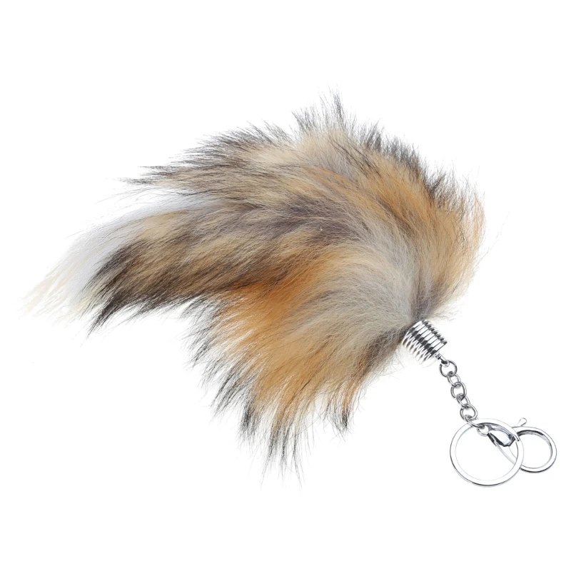 Animal Tail Keychain Faux Furs Tail Pendant Long Tail Pendant Keyring Dropship