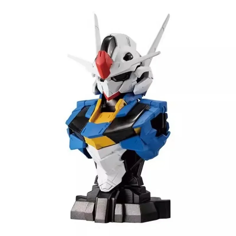 BANDAI Original Japan Gashapon Cute Figurine Precision Gundam Bust RX-93 EXIA Kawaii Anime Figure Gachapon Capsule Toys Gift