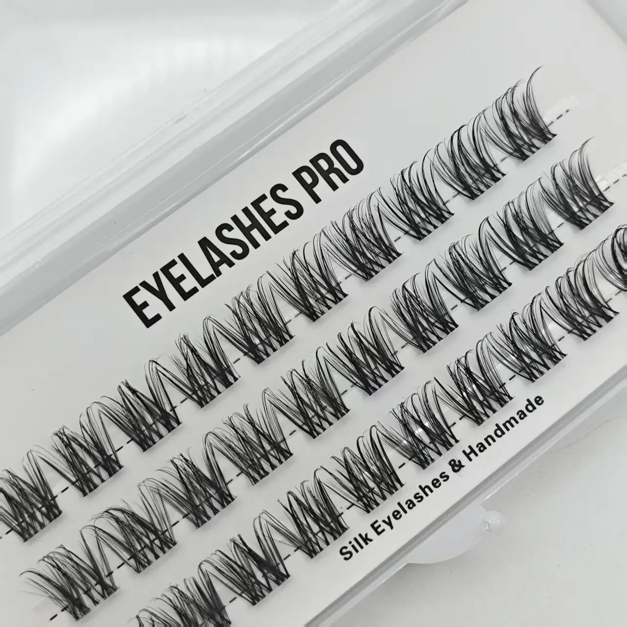 BBA-009 DIY Hand Made Eyelash Extension Segmented Flase Lashes cluster Lash Bundles Soft Ribbon Strip Eyelashes Makeup Lashes