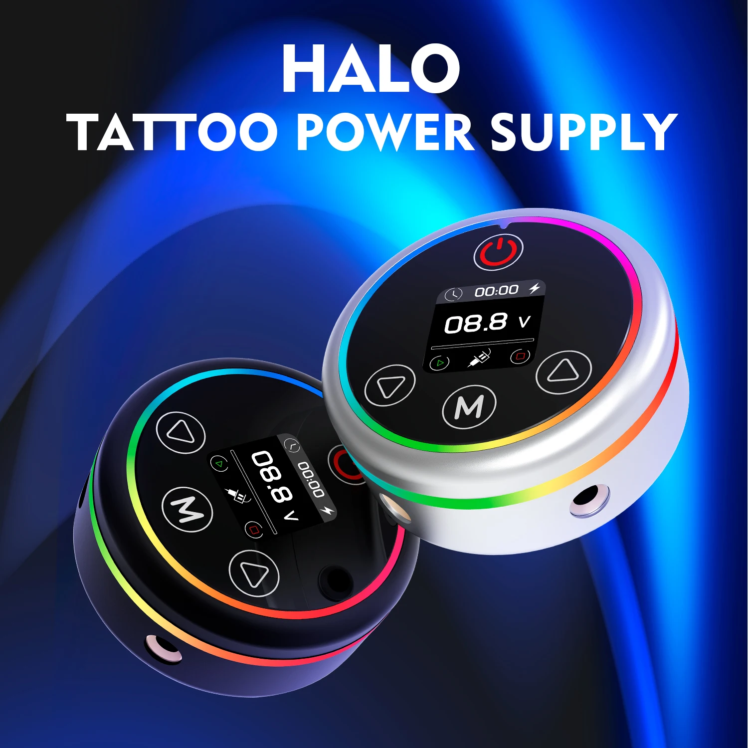 

Halo Tattoo Power Supply Colorful Screen Digital LCD Power Supply With Power Adaptor Mini Led for Coil Gun&Rotary