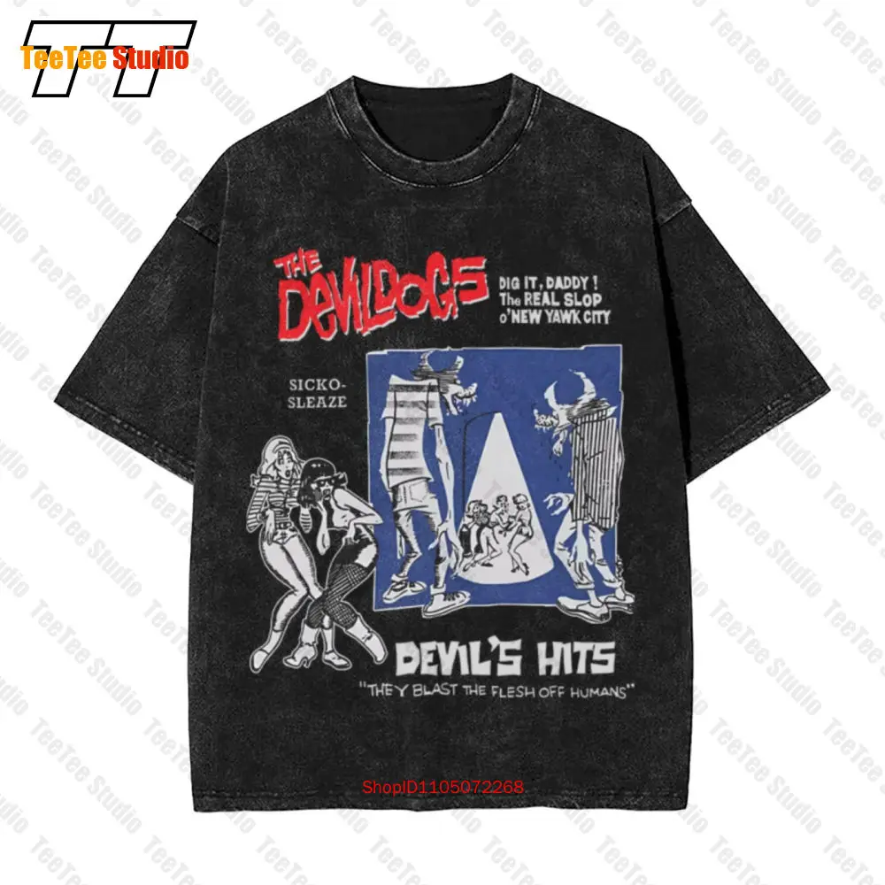 

Мужская винтажная футболка Devil's Hits Devil Dogs D5PX