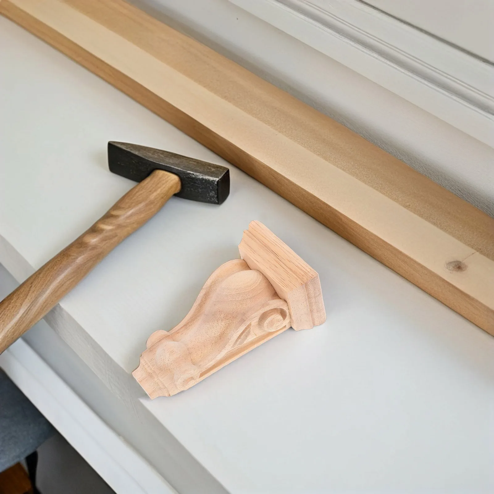 

1pcs Wood Carved Corbels For Walls Decorative Shelf Bracket Vintage Wall Shelf Corner Trim Home Wall Decoration Farmhouse