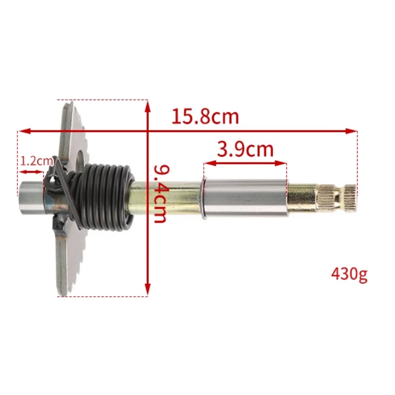 Motorcycle Kick Shaft Gear for Kymco Jonway Baotian Loncin for GY650 GY6125 HJ125T-A BT125 LX125 LY125 DS125 Engine Start Axle
