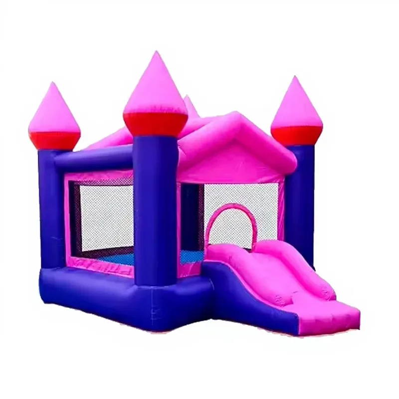Commercial Large PVC Inflatable Castle Trampoline Slides Jumping Houses & Games Outdoor Trampoline Park CE Certified Easy