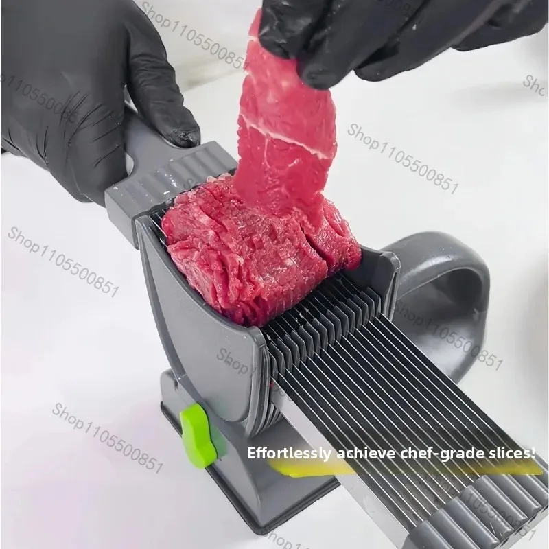 Meat Slicer, Multi-Functional Kitchen Tool for Slicing, Shredding, Dicing, Mincing, and Thinning Fresh Meat