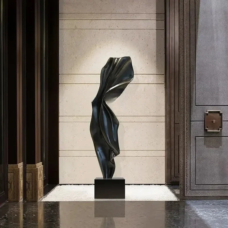 

Абстрактная скульптура от пола до потолка, орнамент FRP, вестибюль отеля, художественное украшение лестницы