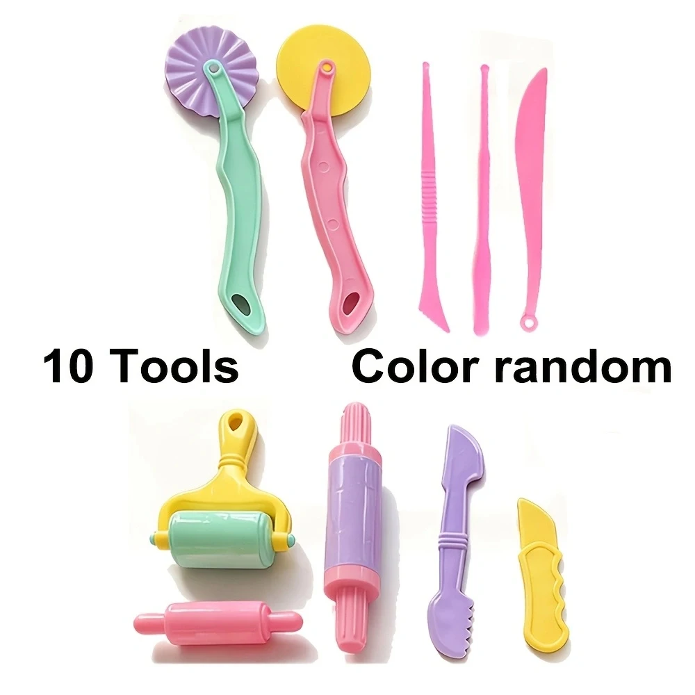 46Pcs DIY Clay Set with 36 Colors And 10 Tool Kits - Soft Lightweight Sculpting Kit for Boys And Girls Ideal for Handcrafts