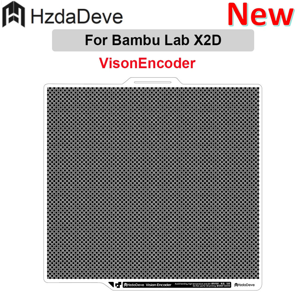 

for Bambu Lab X2D Vision Encoder and X2D 257.5MM Cool Plate PEI Double Side Smooth and Cold Construction Platform