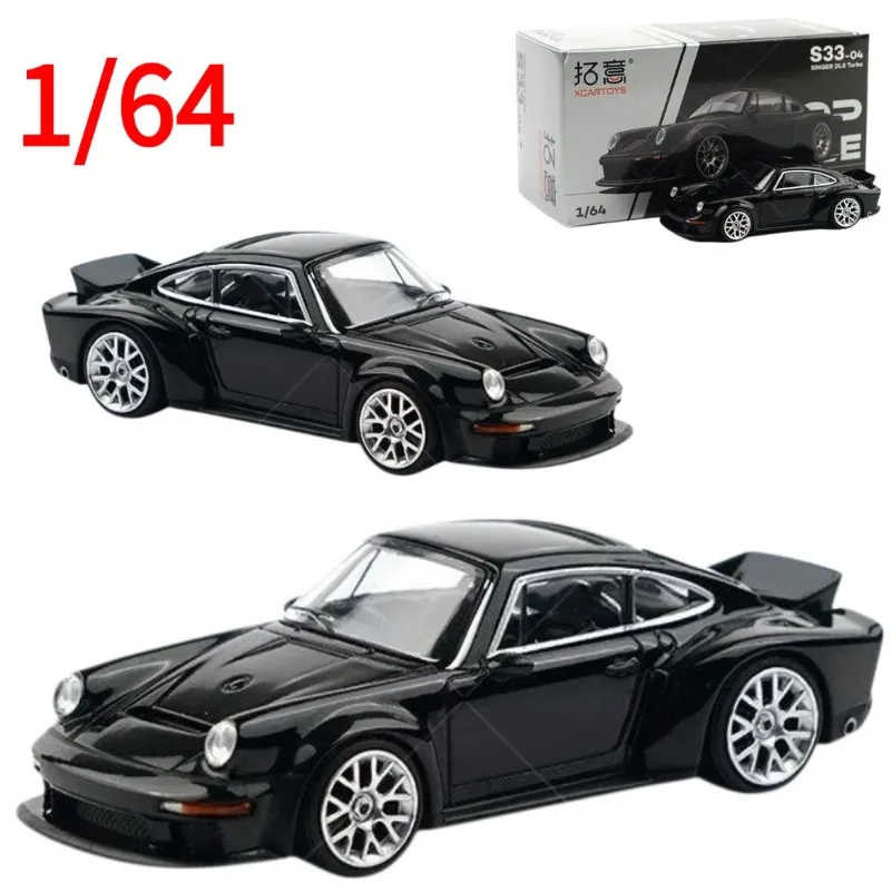 Tuoyi POPRACE Diecast 1:64 Scale Porsche Singer DLS Turbo Alloy Car Model, Collectible Play Vehicles Toy Gift for Boys