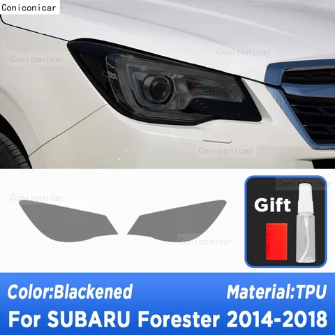 Защитная пленка из ТПУ для фар для SUBARU FORESTER 2014-2018, внешняя часть автомобиля, защита от царапин, аксессуары для ремонта передних фонарей, наклейка PPF