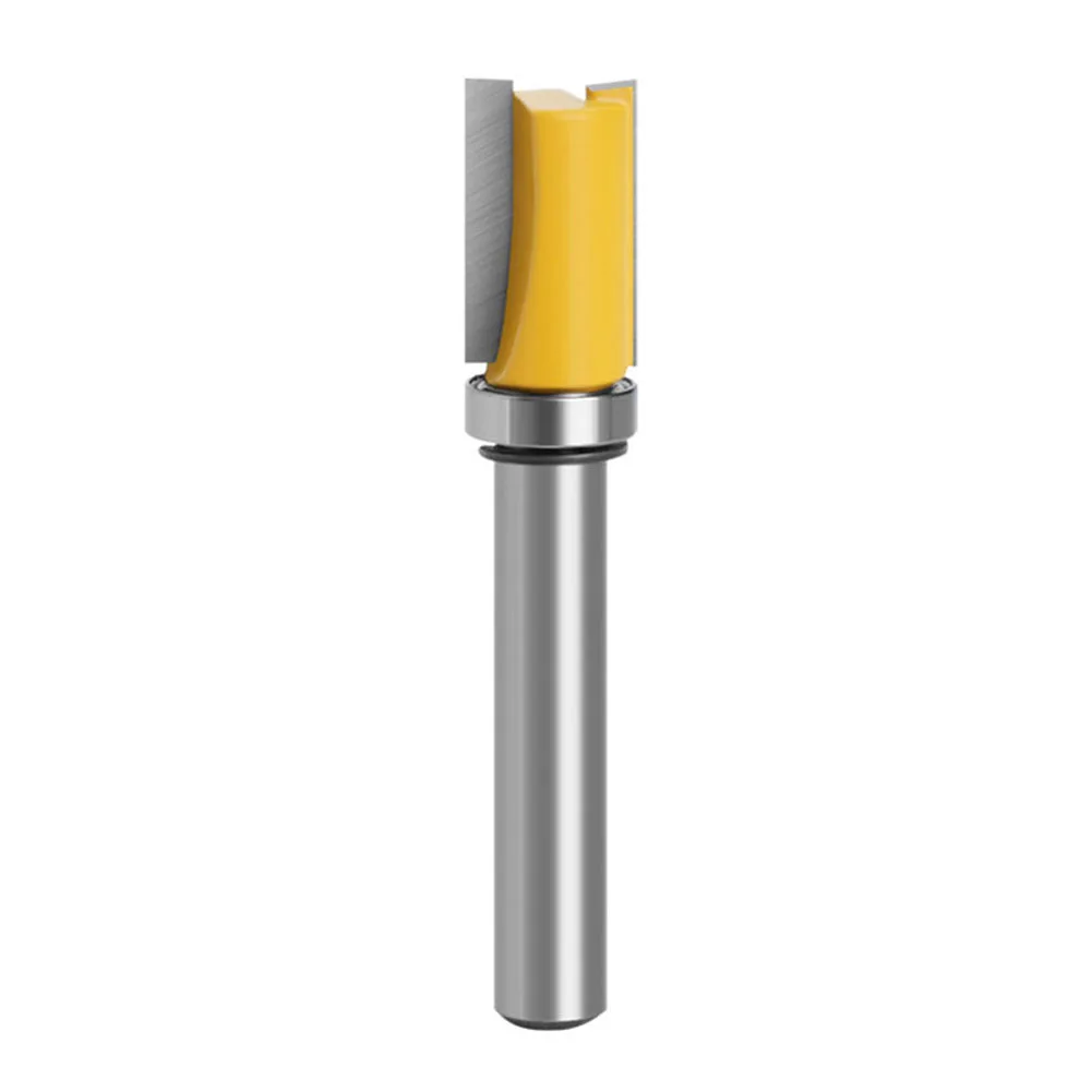 8mm Shank Flush Trim Router Bit for Woodworking with Ball Bearing Guide for Precision Pattern Routing and Edge Trimming