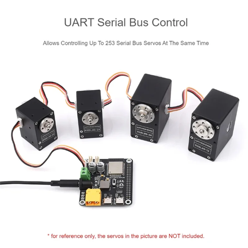 

Serial Bus Servo Driver HAT, Integrates ESP32 And Servo Control Circuit, Suitable For ST / RSBL Series Serial Bus Servos-A98U