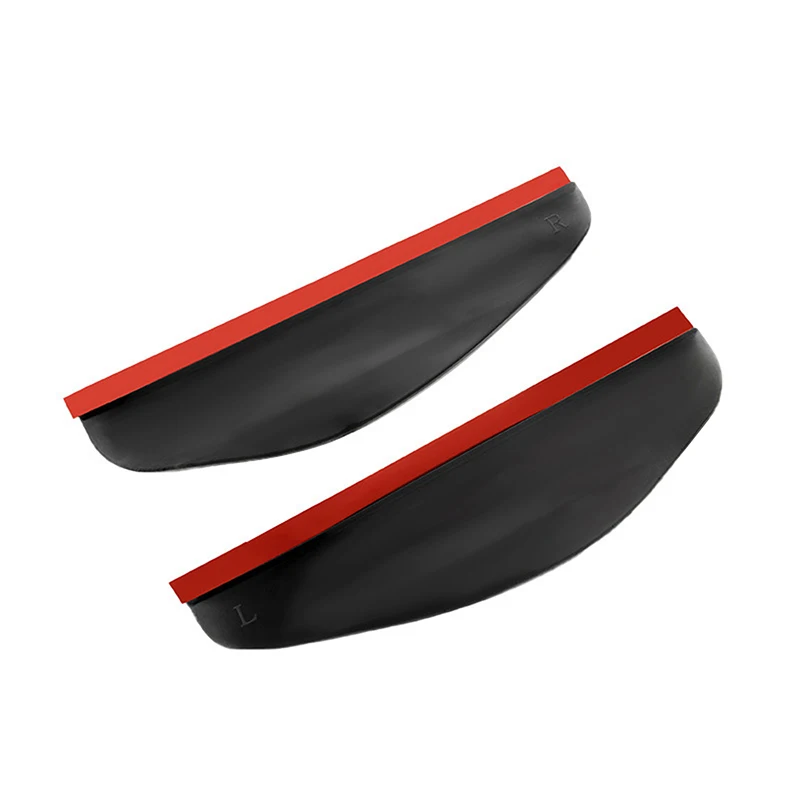 Espejo retrovisor Universal para coche, Protector de sombra negra para lluvia y nieve, visera lateral, 1 par