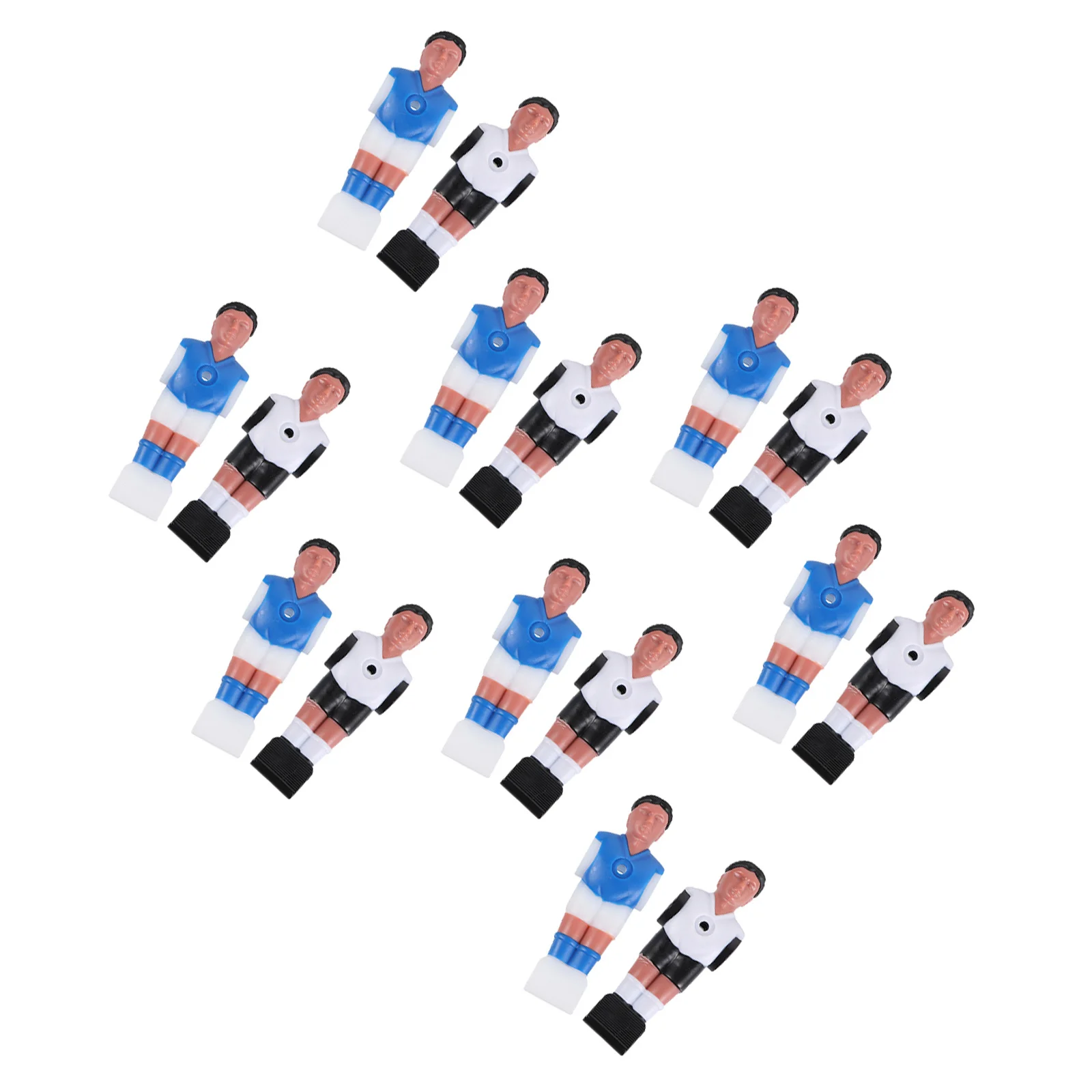 

16Pcs Football Machine Resin Made Wear-Resistant Long-Lasting Bright Color Replacement for Standard Foosball Table Rods