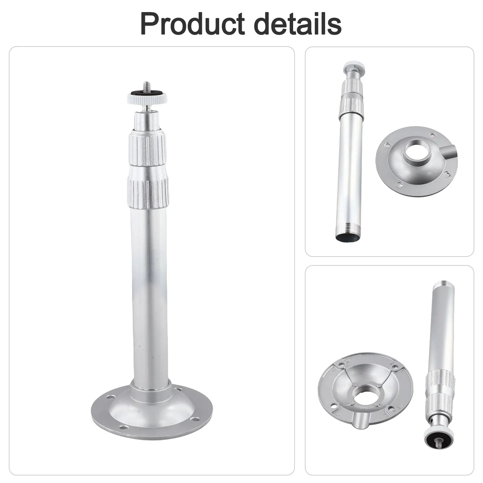 Телескопический кронштейн, потолочный кронштейн для проектора, поддержка проектора из алюминиевого сплава, домашние аудио и видео проекты и аксессуары