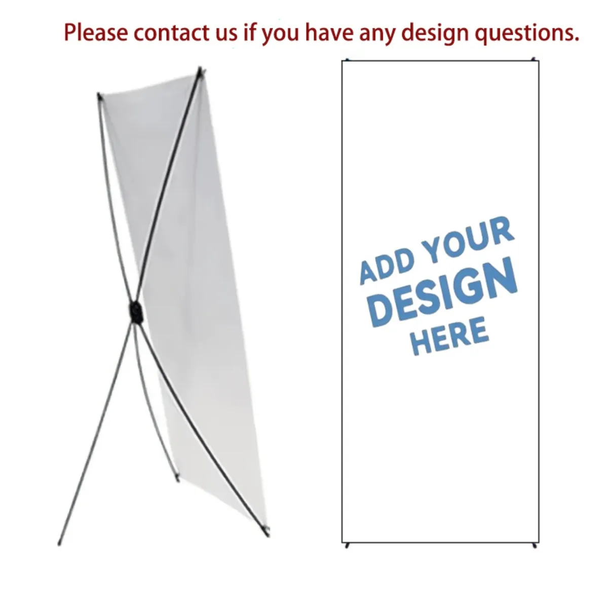 Custom X Banner Stand Personalized Printing Advertising Display for Wedding Exhibition Trade Show Retail Promotion