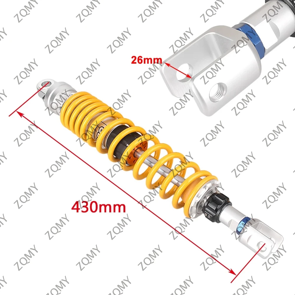 2 قطعة 430 مللي متر دراجة نارية الخلفية Clevis امتصاص الصدمات تعليق لهوندا الفضة الجناح 600 2002 2003 2004 2005 2006 2007