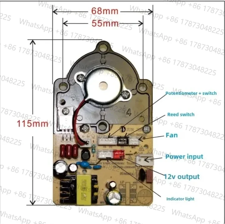 JSQYT-EMC03BG25W Ultrasonic humidification with control atomizer power supply integrated motherboard