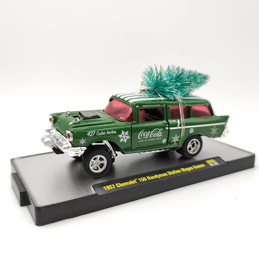 

Diecast M2 1:64 Scale 1957 Chevrolet 150 Handyman Station Wagon Gasser Alloy Automobile Model Collectible Toy Gift Souvenir