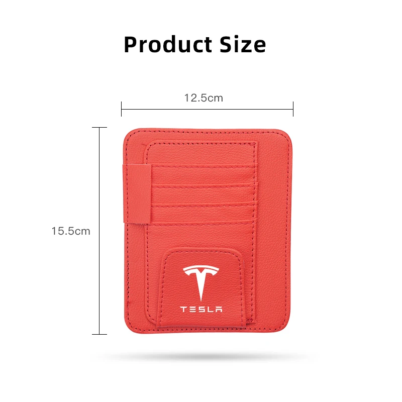 سيارة الشمس قناع المنظم حقيبة التخزين بطاقة النظارات الشمسية كليب ل تسلا Cybertruck رودستر لفائف SpaceX هايلاند نموذج 3 S X نموذج Y #4